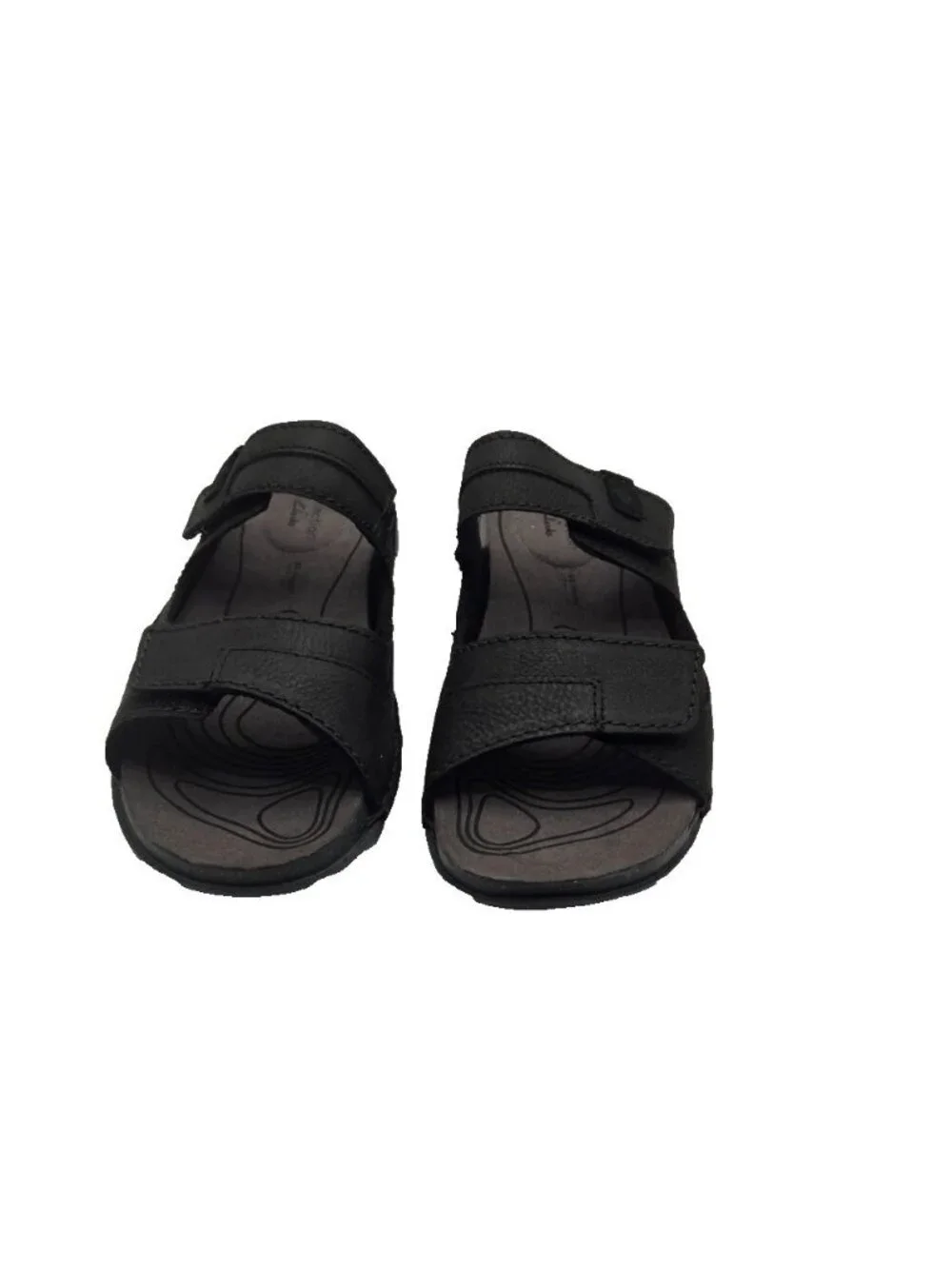 Clarks Collection Crestview Easy Slide Sandals black men's size 10M
